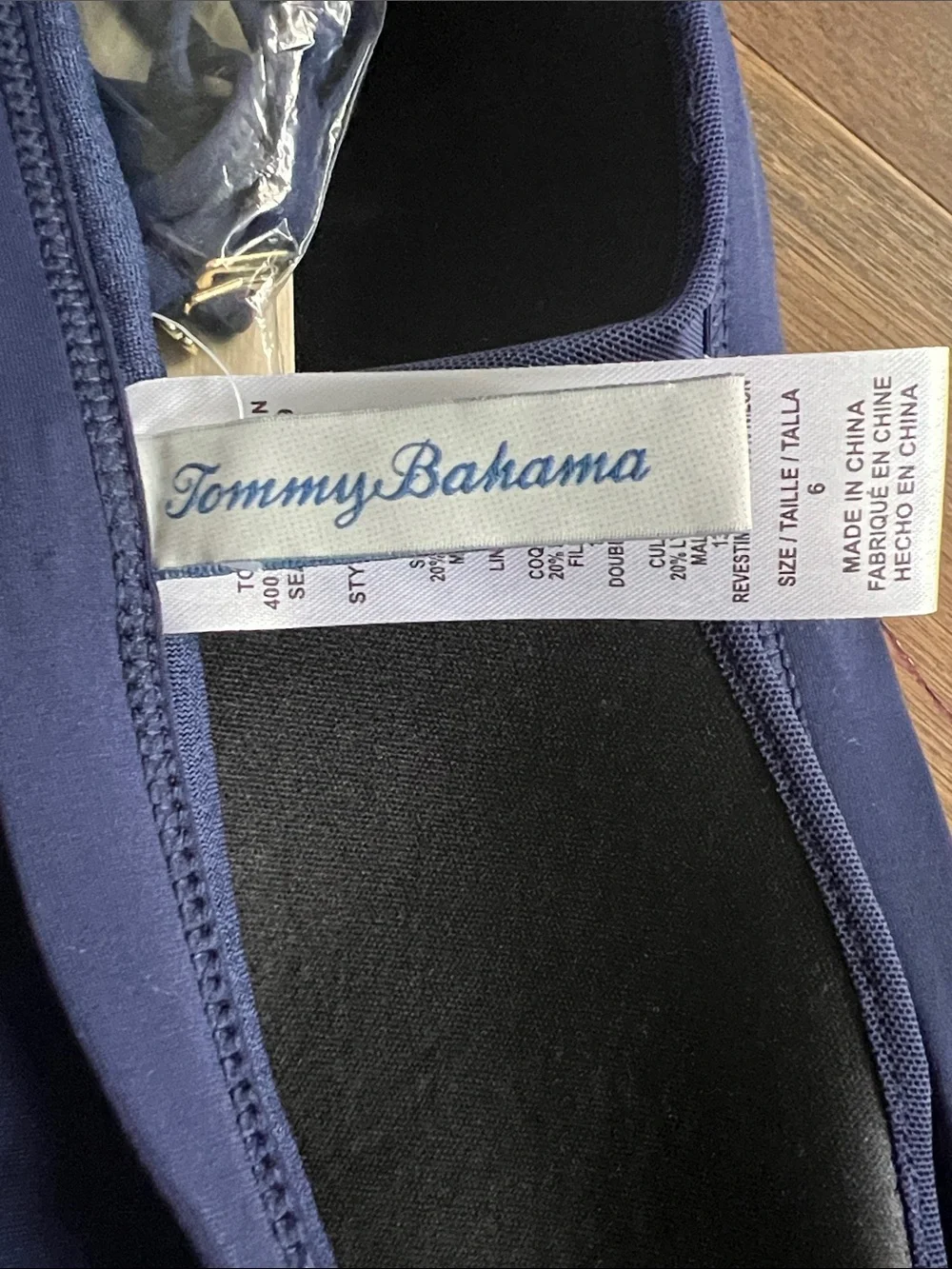 Tommy Bahama Pearl Shirred Bandeau One Piece Swimsuit - Picture 6 of 10